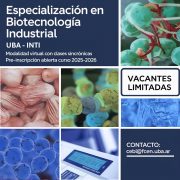 Carrera de Especialización en Biotecnología Industrial